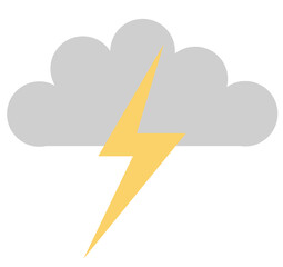 Thunder weather storm icon