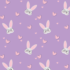 pattern bunny, kids pattern, vektor, rabbit, bunny