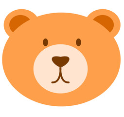 Bear Cute animal head sticker