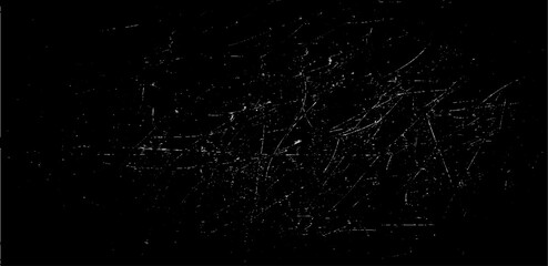 Scratched Grunge Urban Background Texture Vector. Dust Overlay Distress Grainy Grungy Effect. Distressed Backdrop Vector Illustration. Isolated Black on White Background. EPS 10.