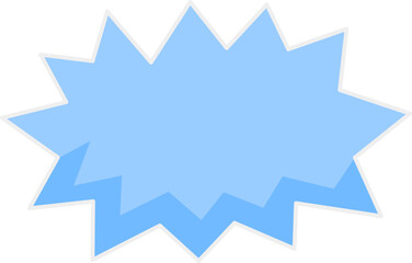 Blue bubble chat comic