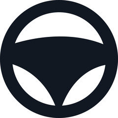 Car steering wheel icon