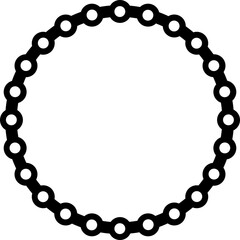 Circle chain illustration