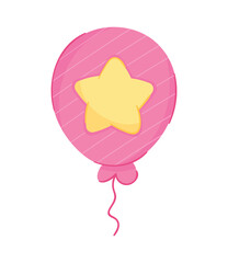 pink balloon helium floating