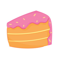 sweet cake portion