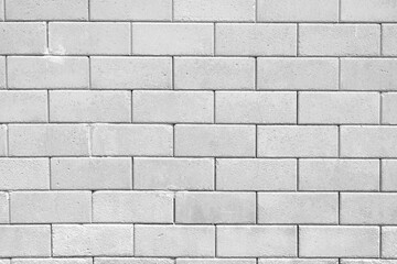 Abstract white brick wall texture for pattern background.