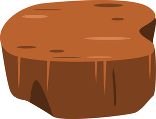 Brown desert illustration