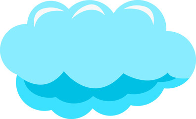 Blue cloud illustration