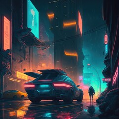 Cyberpunk Style Night City