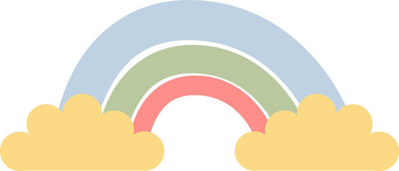 Colorful rainbow simple