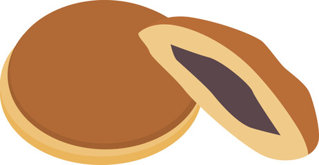 Obraz premium Dorayaki bread illustration