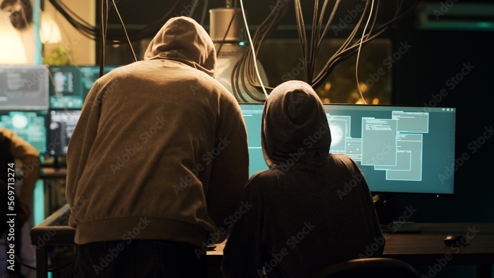 Poster mysterious hacker gaining unauthorized access into government system, doing phishing for security br