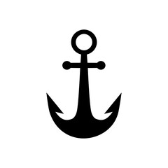Anchor icon vector logo design template