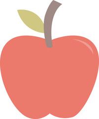 Red apple icon illustration
