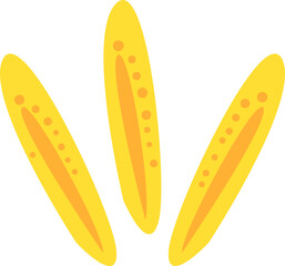 Yellow abstract decoration