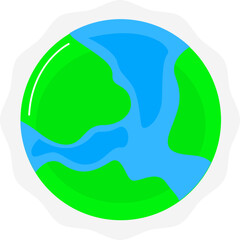 Earth World Stickers