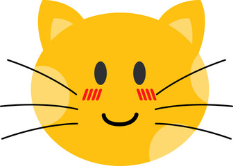 smile cat cartoon sticker