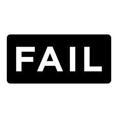Fototapeta premium Fail stamp icon vector logo design template