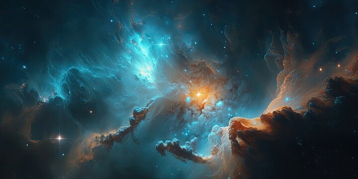 Fototapeta Colorful space galaxy cloud nebula. Stary night cosmos. Universe science astronomy. Supernova background wallpaper