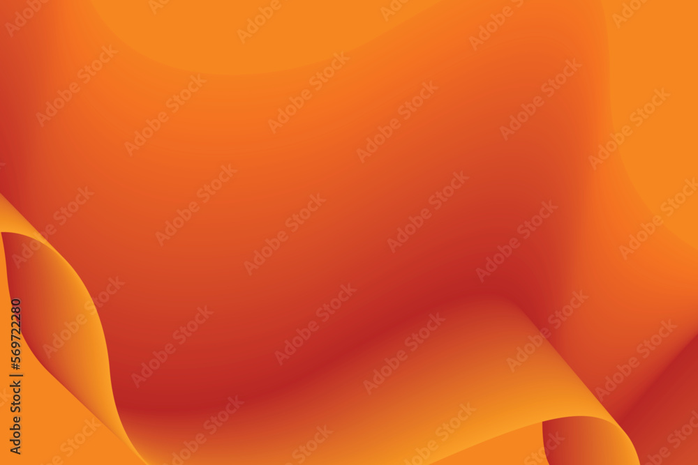 Poster orange gradient wave abstract background. modern graphic for landing page and computer desktop backg