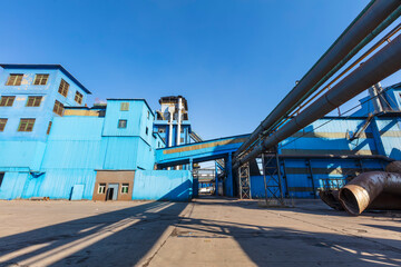 The workshop and equipment of the steel mill