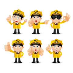 People Set - Profession - Taxi Driver