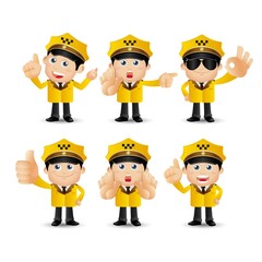 People Set - Profession - Taxi Driver