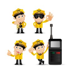 People Set - Profession - Taxi Driver