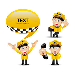 People Set - Profession - Taxi Driver
