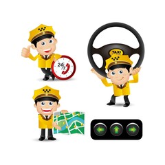 People Set - Profession - Taxi Driver