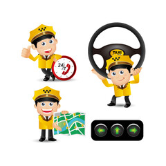 People Set - Profession - Taxi Driver