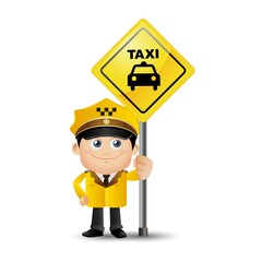 People Set - Profession - Taxi Driver