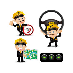 People Set - Profession - Taxi Driver