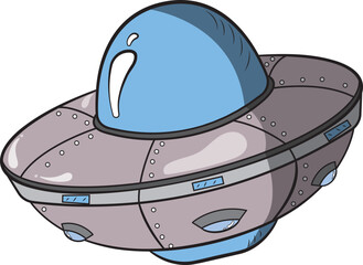 Nave espacial ilustracion vectorial.