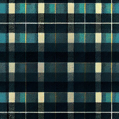 Seamless Plaid Background Tile - Generative Ai