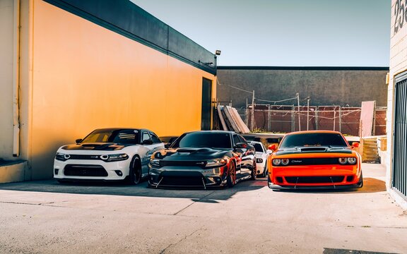 Seattle, WA, USA
Feb 1, 2023
Three Dodge Hellcats parked