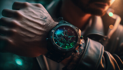 man with watch business