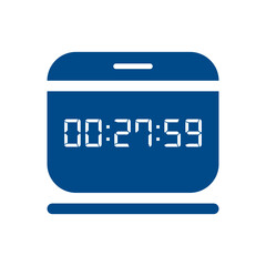 Digital clock icon vector design illustration.