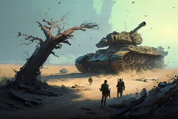 carro de combate, tanque de guerra apocalipse na terra 