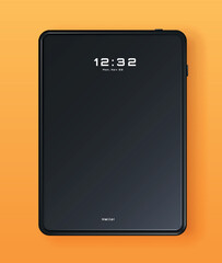 Black tablet concept