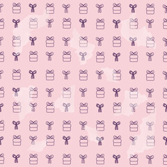 seamless pattern with christmas gifts, design for print texture and textile, wrapping papper, background, wallpaper, packaging