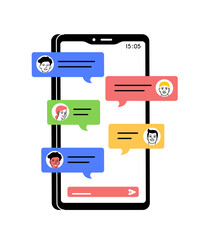 Chat design for smartphone
