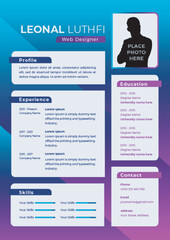 cv digital technologi color for website template and digital company
