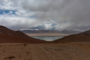 Laguna diamante en el Volcan Galan, Antofagasta de la sierra, Catamarca, Argentina