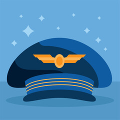 airline pilot hat © Gstudio
