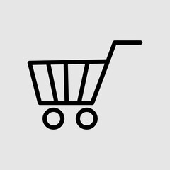 Trolley Icon Vector. trendy style illustration on white background..eps