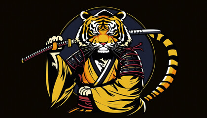 tiger with a sword