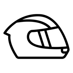 racing helmet glyph icon