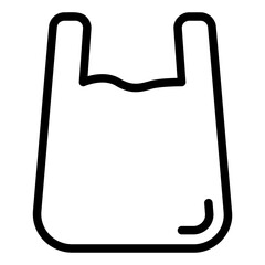 plastic bag glyph icon