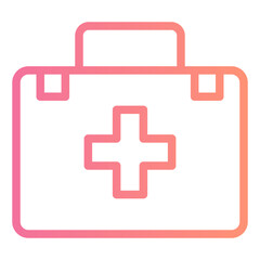 first aid kit gradient icon
